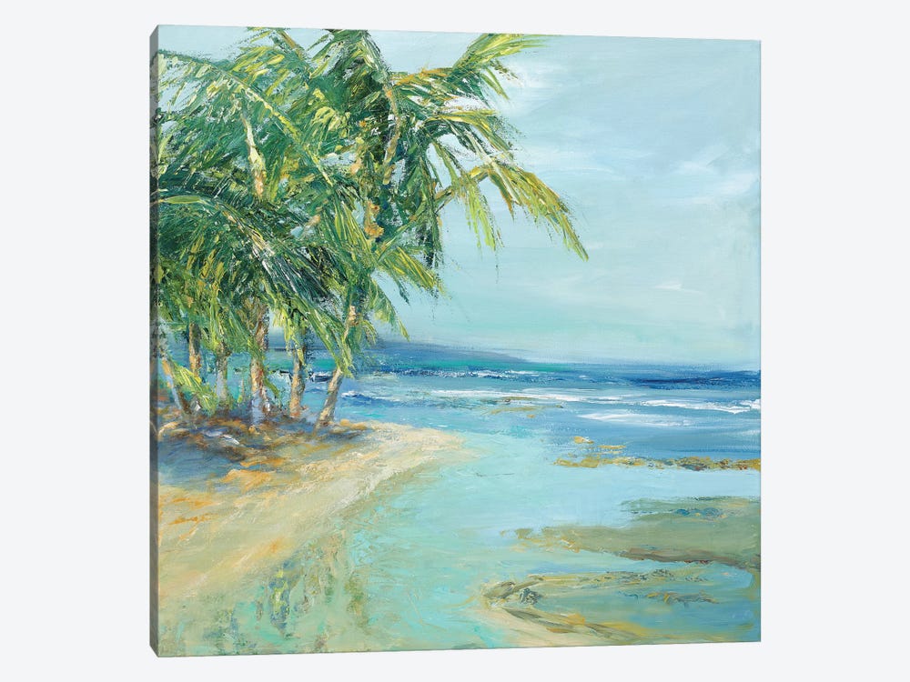 Blue Coastal Lagoon by Suzanne Wilkins 1-piece Canvas Artwork
