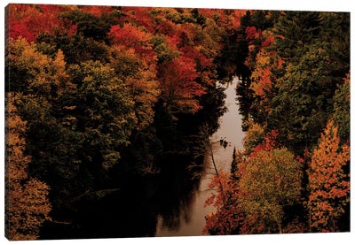 Autumn Kayaks Canvas Art Print - Sean Marier