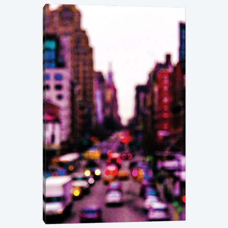 Big Apple Traffic, NYC Canvas Print #SMX119} by Sean Marier Canvas Print