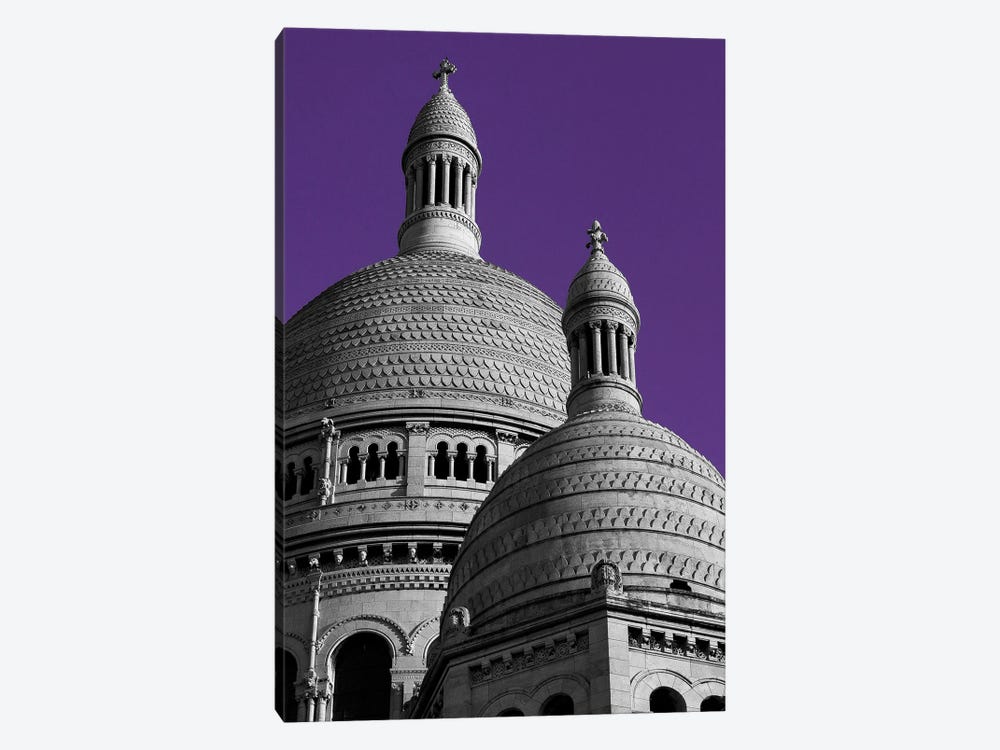 Sacre Coeur Purple, Paris by Sean Marier 1-piece Canvas Art