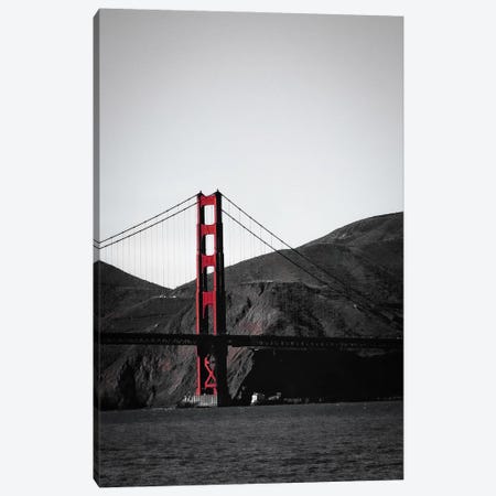Golden Gate Red, San Francisco Canvas Print #SMX169} by Sean Marier Canvas Wall Art