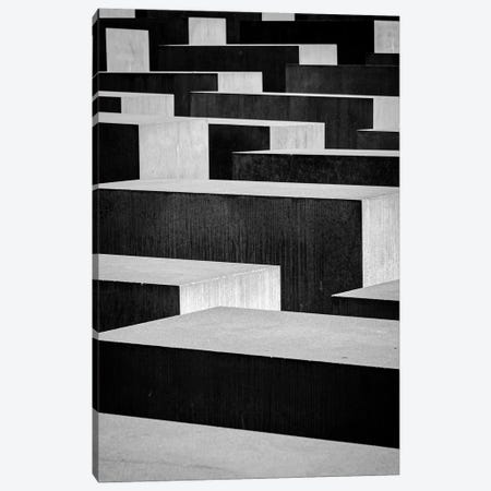 Memorial To The Murdered Jews Of Europe, Berlin, Black & White Canvas Print #SMX186} by Sean Marier Canvas Print