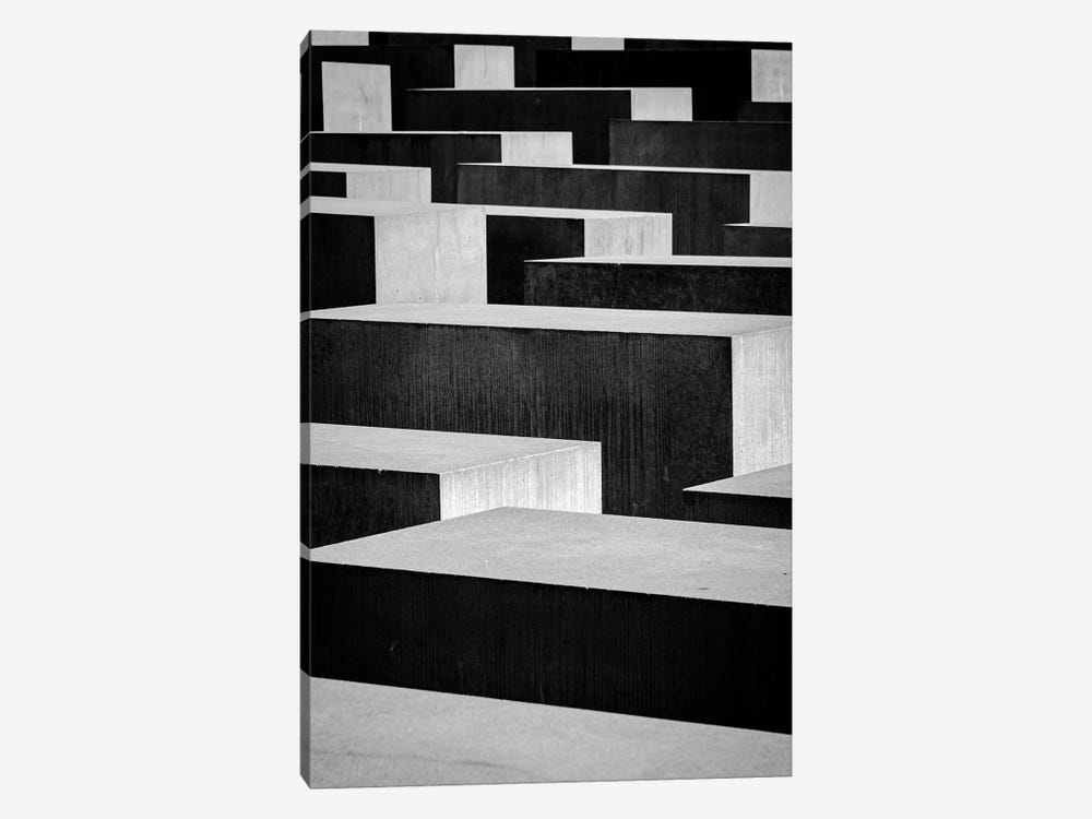 Memorial To The Murdered Jews Of Europe, Berlin, Black & White by Sean Marier 1-piece Canvas Art