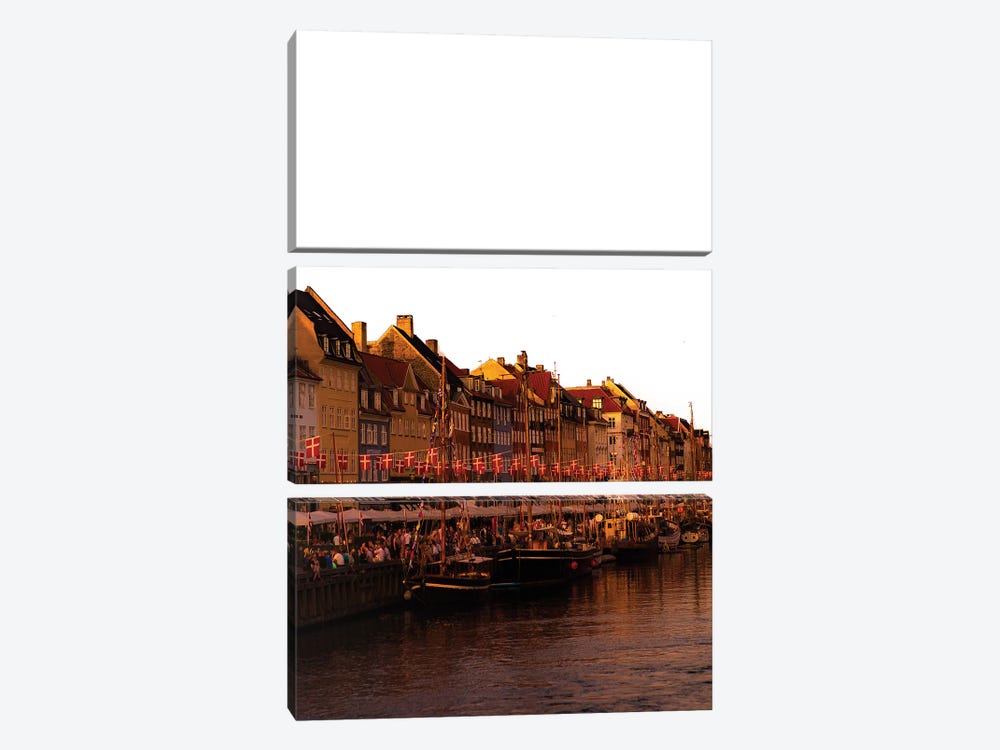 Nyhavn Sunset, Copenhagen by Sean Marier 3-piece Canvas Print