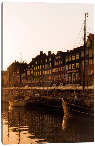 Nyhavn Magic Hour, Copenhagen Canvas Art Print - Copenhagen Art