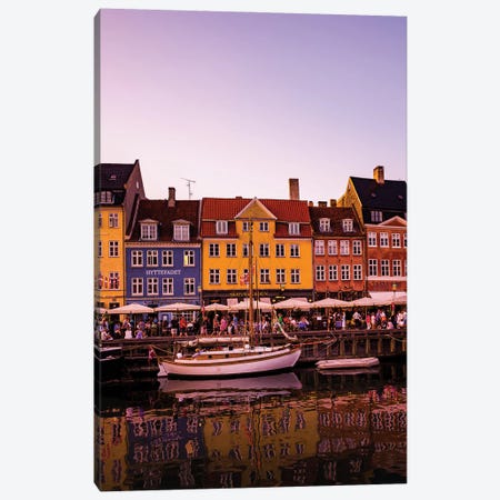Nyhavn Reflection, Copenhagen Canvas Print #SMX31} by Sean Marier Art Print