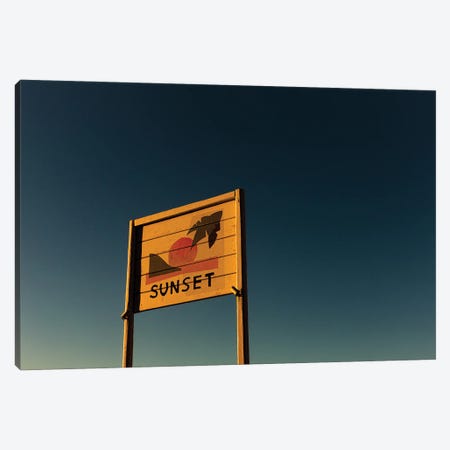 Sunset View, Greece (Horizontal) Canvas Print #SMX366} by Sean Marier Canvas Art Print