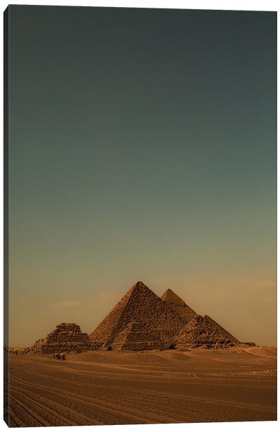 Pyramids At Giza I Canvas Art Print - Pyramid Art