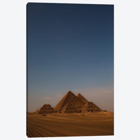 Pyramids At Giza II Canvas Print #SMX370} by Sean Marier Canvas Print