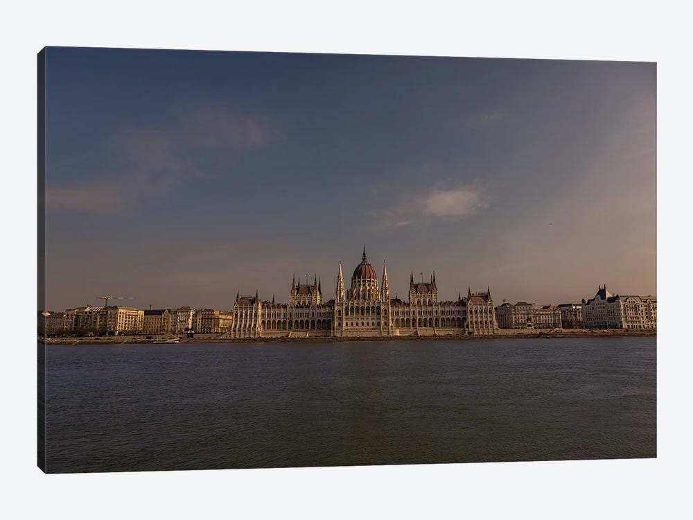 Hungarian Parliament On The Danube, Budapest by Sean Marier 1-piece Canvas Art