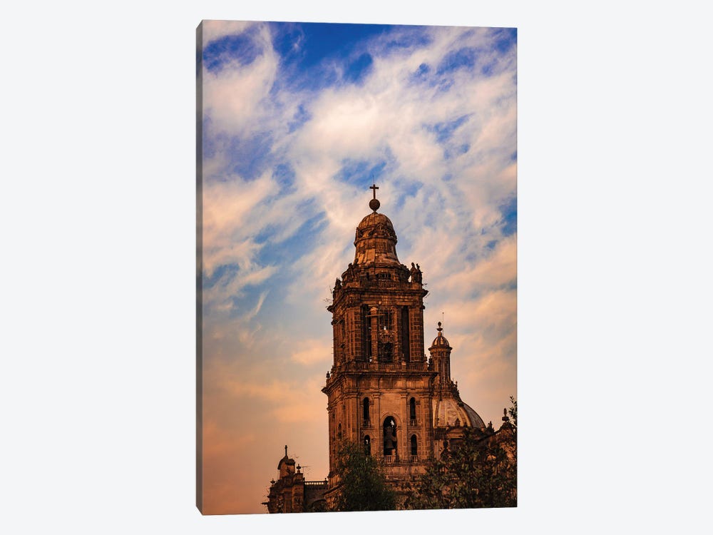 Zocalo Sunset, Mexico City by Sean Marier 1-piece Canvas Print