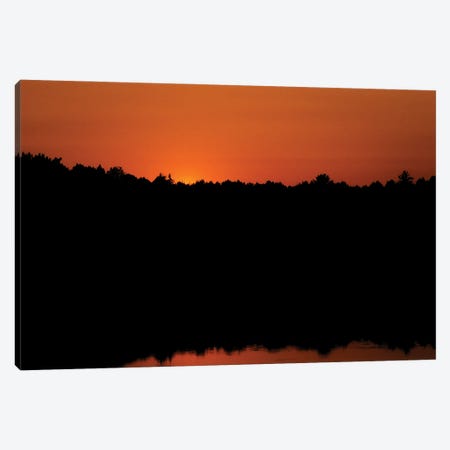 Waterfront Sunset Canvas Print #SMX432} by Sean Marier Canvas Artwork