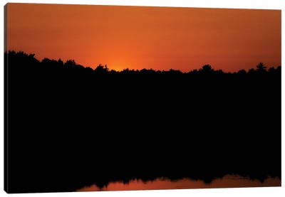 Waterfront Sunset Canvas Art Print - Sean Marier