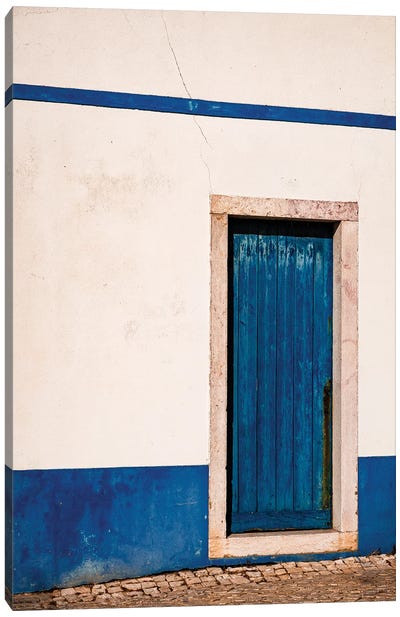 Blue Door, Ericeira (Portugal) Canvas Art Print - Portugal Art