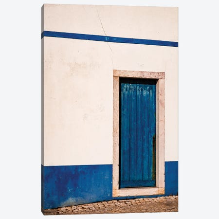 Blue Door, Ericeira (Portugal) Canvas Print #SMX443} by Sean Marier Canvas Art Print
