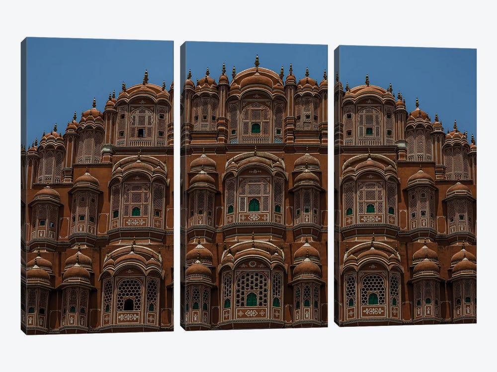 Palace Of The Winds (Jaipur, India) by Sean Marier 3-piece Canvas Artwork
