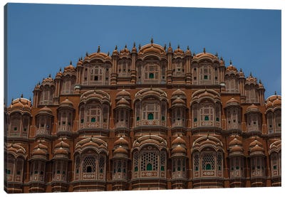 Jaipur's Palace Of The Winds, India Canvas Art Print - India Art