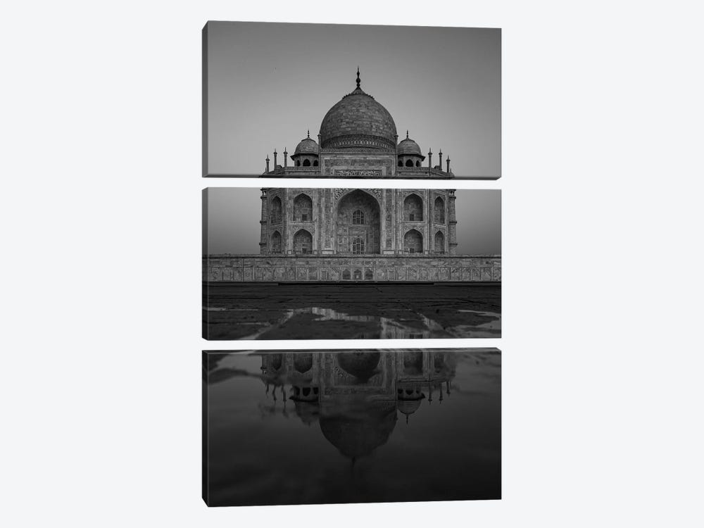 Taj Mahal Reflection (Agra, India) by Sean Marier 3-piece Canvas Art Print
