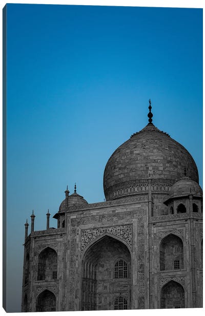 Taj Mahal Blue (Agra, India) Canvas Art Print - India Art