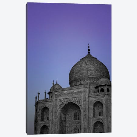 Taj Mahal Purple (Agra, India) Canvas Print #SMX472} by Sean Marier Canvas Artwork