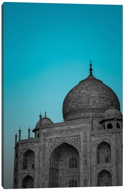 Taj Mahal Aqua (Agra, India) Canvas Art Print - India Art