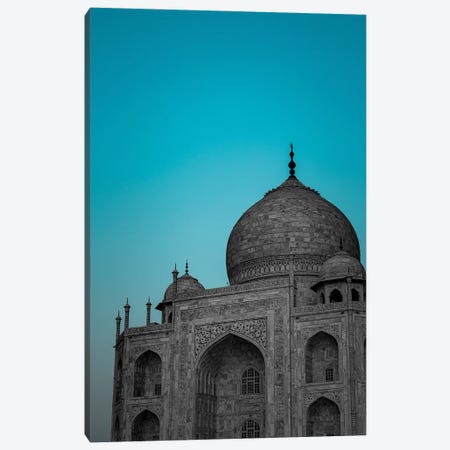 Taj Mahal Aqua (Agra, India) Canvas Print #SMX473} by Sean Marier Canvas Art