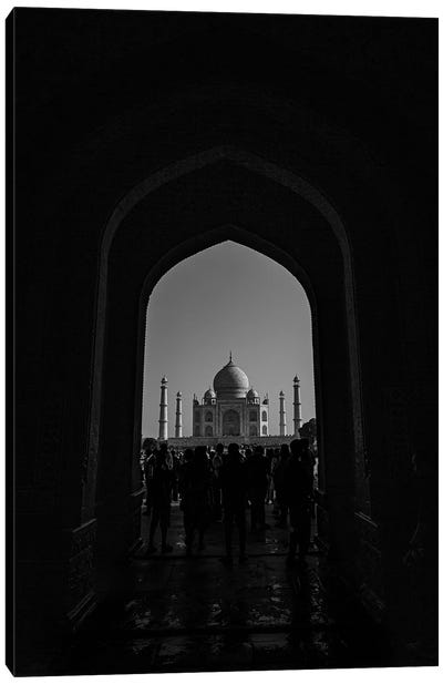 At First Sight, The Taj Mahal (Agra, India) Canvas Art Print - The Seven Wonders of the World
