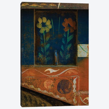 Truckside Flowers (Alipura, India) Canvas Print #SMX479} by Sean Marier Canvas Art