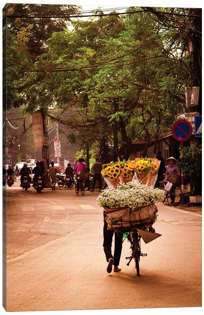 Flower Shop, Hanoi Canvas Art Print