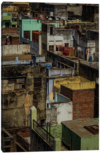Varanasi Rooftops (India) Canvas Art Print - India Art