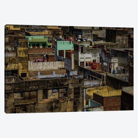 Rooftops Over Varanasi (India) Canvas Print #SMX496} by Sean Marier Art Print