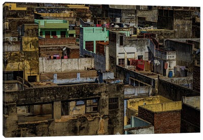 Rooftops Over Varanasi (India) Canvas Art Print