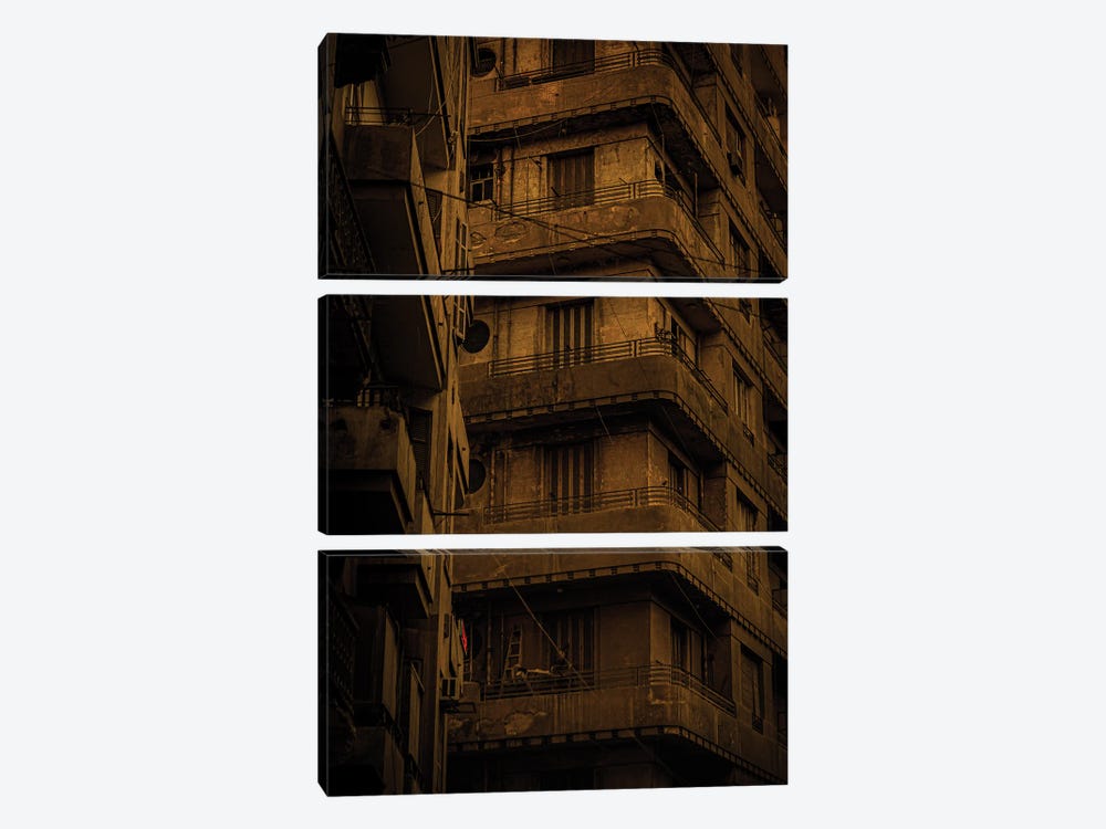 Corner Apartments, Cairo by Sean Marier 3-piece Canvas Artwork