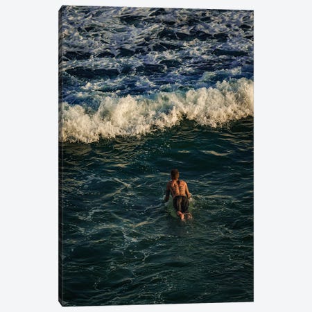 Surfing Suluban Beach, Bali Canvas Print #SMX521} by Sean Marier Canvas Artwork