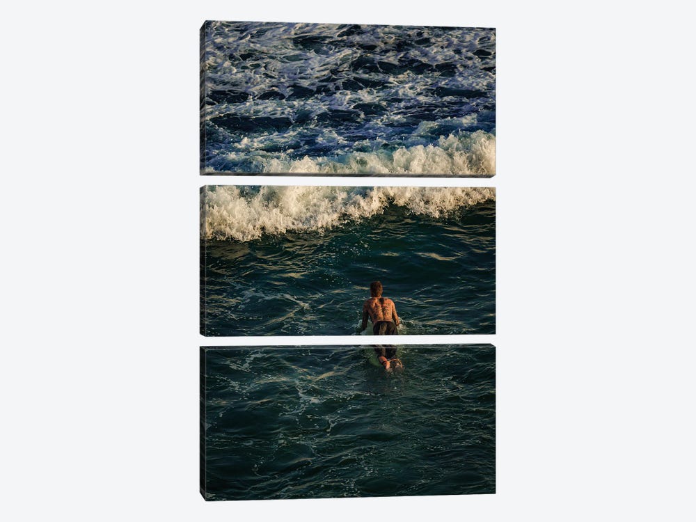 Surfing Suluban Beach, Bali by Sean Marier 3-piece Canvas Artwork