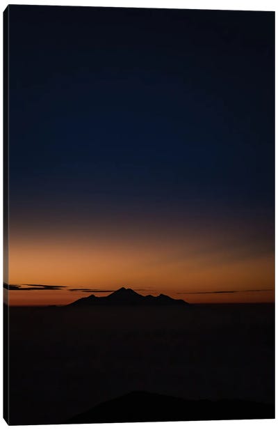Sunrise Over Mt. Rinjani, Bali Canvas Art Print - Mountain Sunrise & Sunset Art