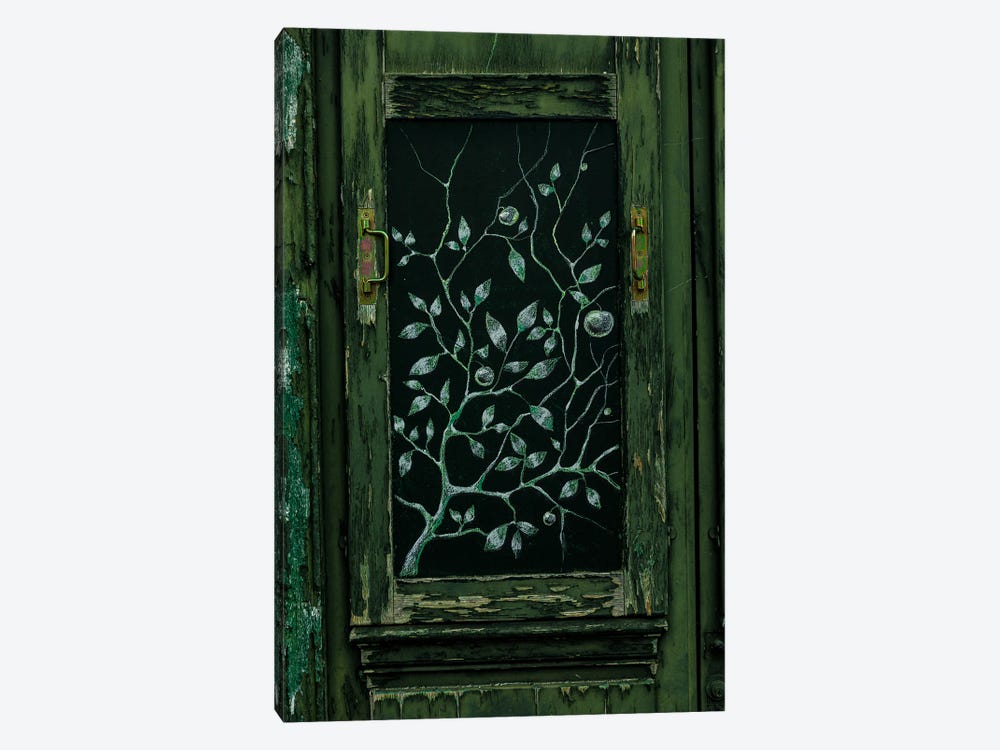 Green Door, Paris by Sean Marier 1-piece Canvas Wall Art