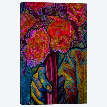 Les Fleurs (The Flowers), Paris Canvas Print #SMX556} by Sean Marier Canvas Art