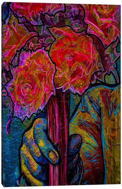 Les Fleurs (The Flowers), Paris Canvas Art Print - Sean Marier