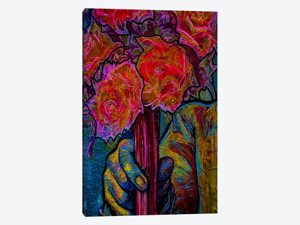 Les Fleurs (The Flowers), Paris by Sean Marier 1-piece Canvas Wall Art