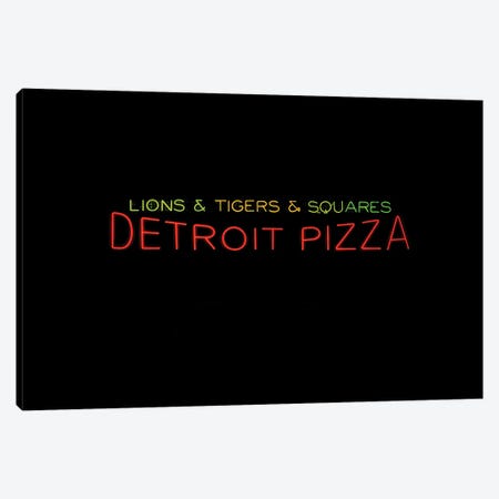 Detroit Pizza (NYC) Canvas Print #SMX573} by Sean Marier Canvas Art Print