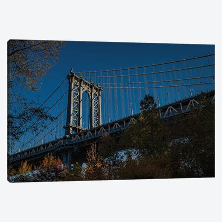 Manhattan Bridge, Autumn (NYC) Canvas Print #SMX582} by Sean Marier Canvas Art