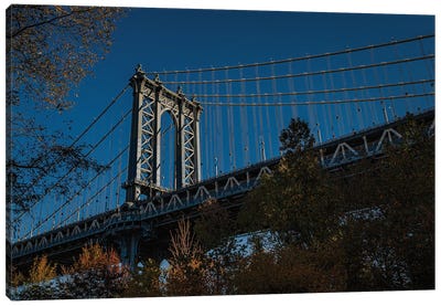 Manhattan Bridge, Autumn (NYC) Canvas Art Print - Sean Marier