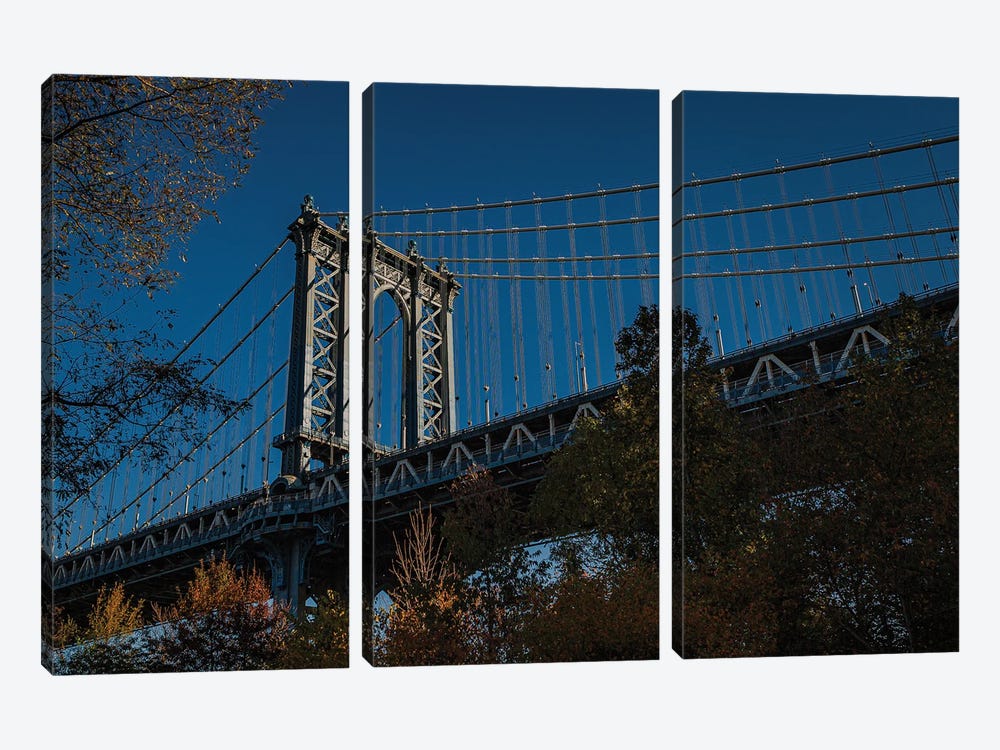 Manhattan Bridge, Autumn (NYC) by Sean Marier 3-piece Art Print