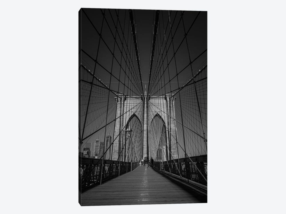 Brooklyn Bridge, Morning Walk (NYC) by Sean Marier 1-piece Canvas Art Print