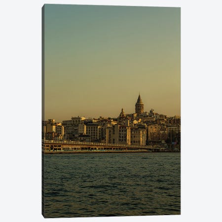 Istanbul, Galata Tower Canvas Print #SMX58} by Sean Marier Art Print