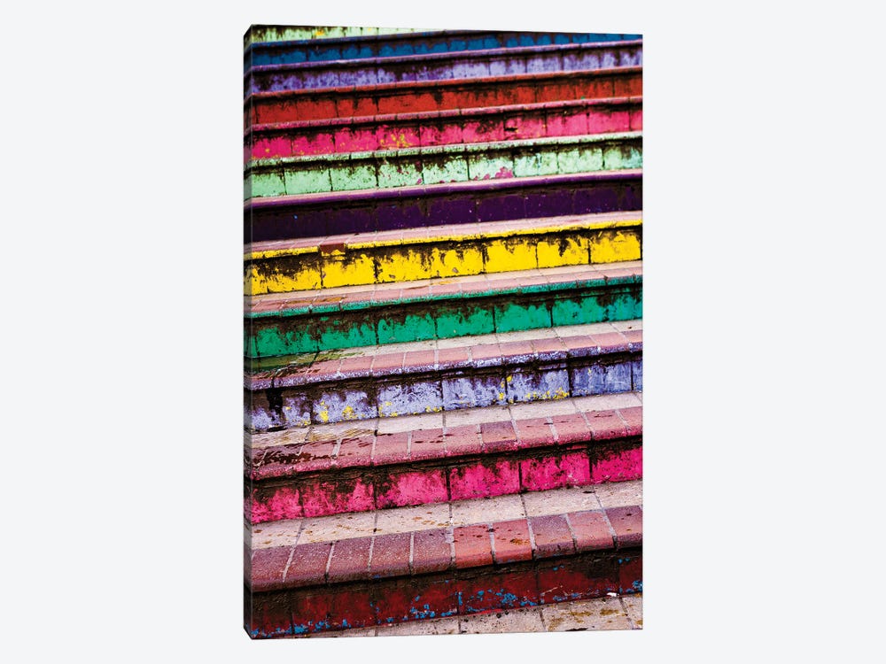 Rainbow Stairs by Sean Marier 1-piece Canvas Art