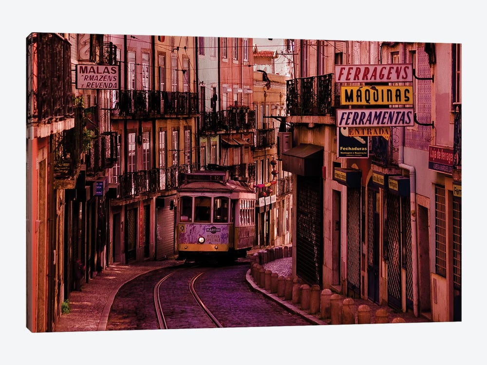Lisbon Tram by Sean Marier 1-piece Canvas Wall Art