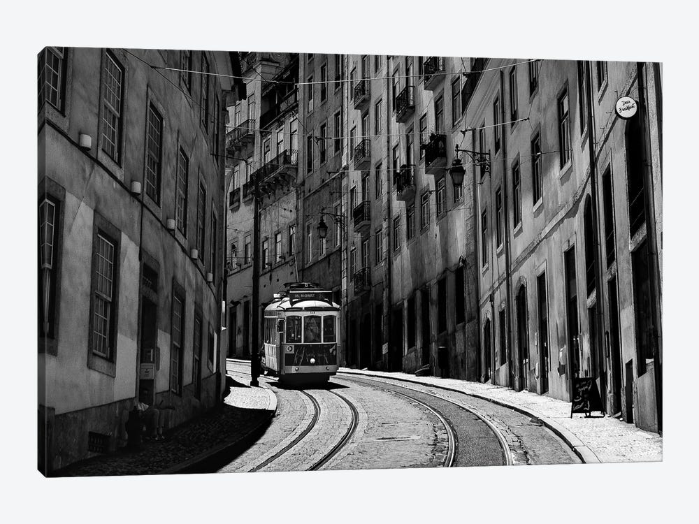 Downhill Tram, Lisbon by Sean Marier 1-piece Canvas Print
