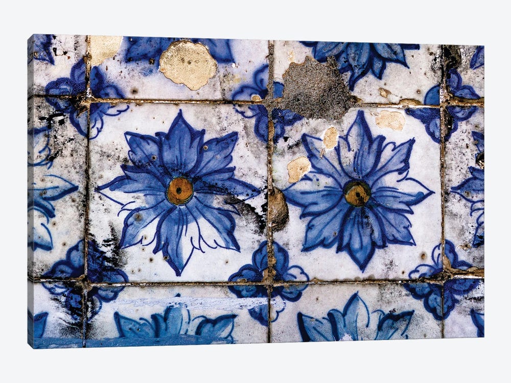 Chipped Tiles, Lisbon by Sean Marier 1-piece Canvas Print